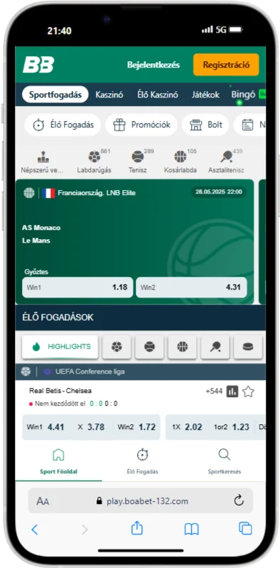 BoaBet alkalmazás iOS-re Magyarországon